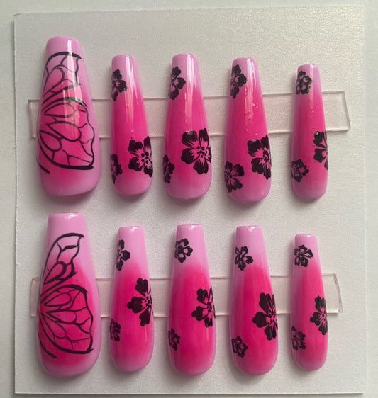 Butterfly Nail Set