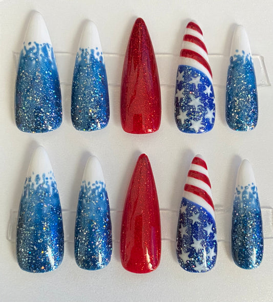 4th of July Nail Set